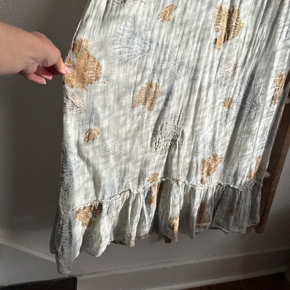 Dolma Delaware Grey Coral Reef Maxi Dress NWT Sz: Large - Picture 7 of 14